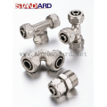 Pex-Al-Pex Fitting / Straight Coupling Fitting para Pex-Al-Pex Pipe